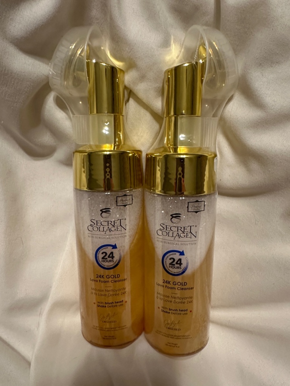 24K Gold Lava Foam Cleanser includes 2 - New